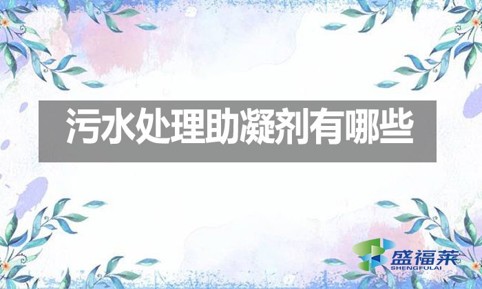 污水處理助凝劑有哪些？